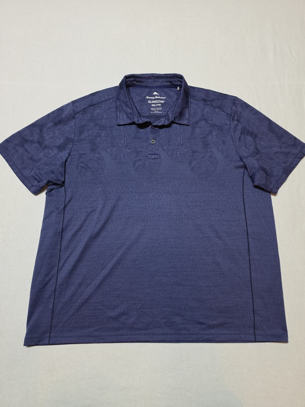 Tommy Bahama IslandZone Men’s XXL Turquoise UPF 30 Performance Golf Polo Shirt